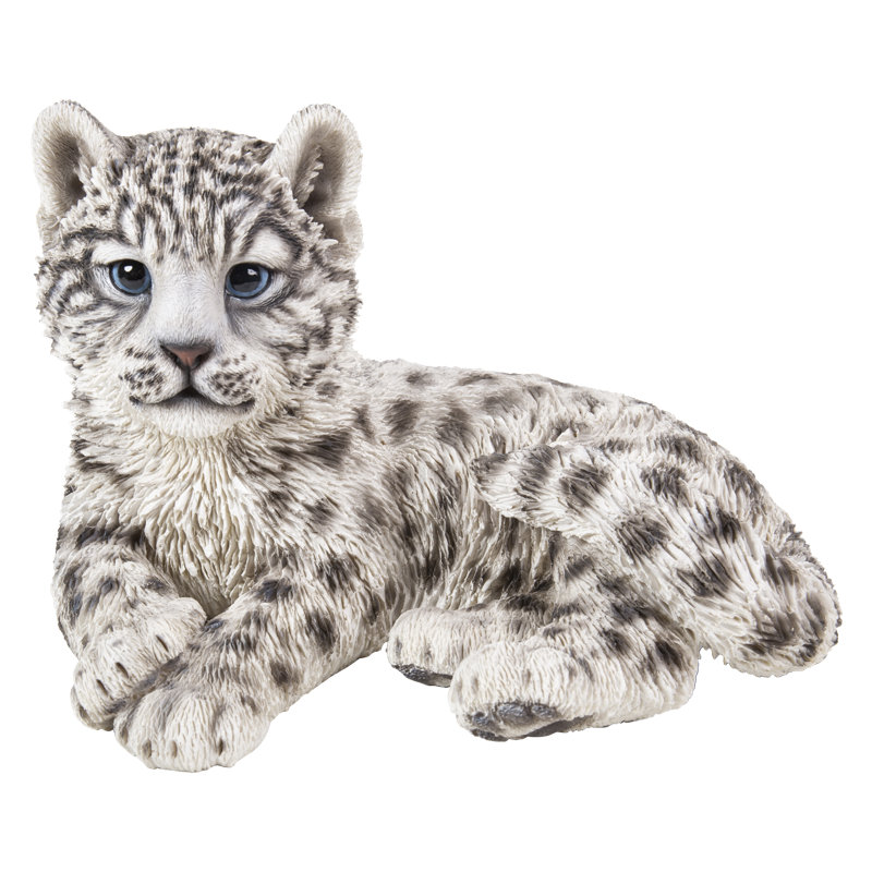 Snow Leopard Cub Statue