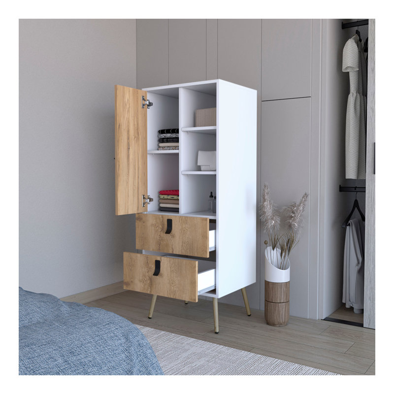 Grande commode, design moderne avec 2 tiroirs et beaucoup de rangement