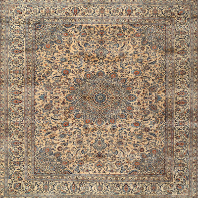 Tapis crème / sud-ouest en laine Laisha