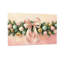 Guirlande de Noël avec nœuds roses et ornements-1072025786