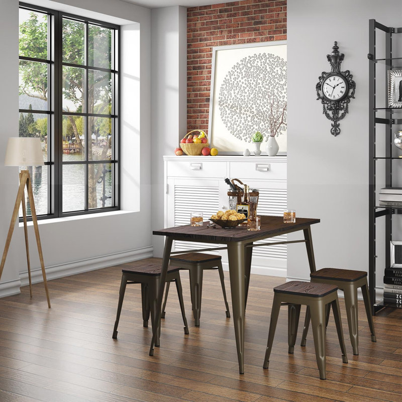 Fortenberry 18.1'' H Stacking Side Chair, Gun