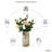 Hosley Set of 2 Mercury Gold Glass Vases – Elegant Flower Pots for Boho Decor, Wedding Gifts, Decorative Centerpieces, Hurricane Style Vase for Home, Events, and DIY Crafts-1888791843-1888791855-1888791854