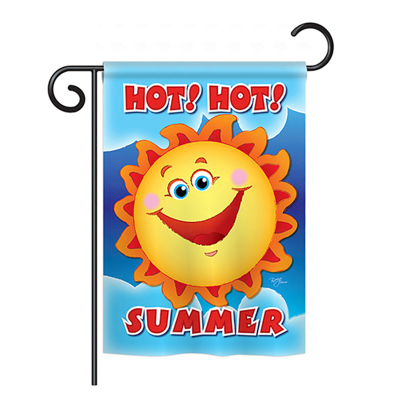 Drapeau maison pour la maison en polyester à chaud d’été, H 18,5 po x l 13 po
