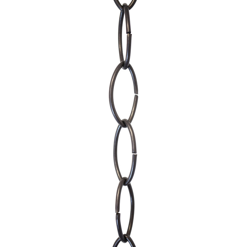 Grand lustre décoratif, Noir bronzé à l'huile, H 36 po x l 0,87 po x P 0,13 po