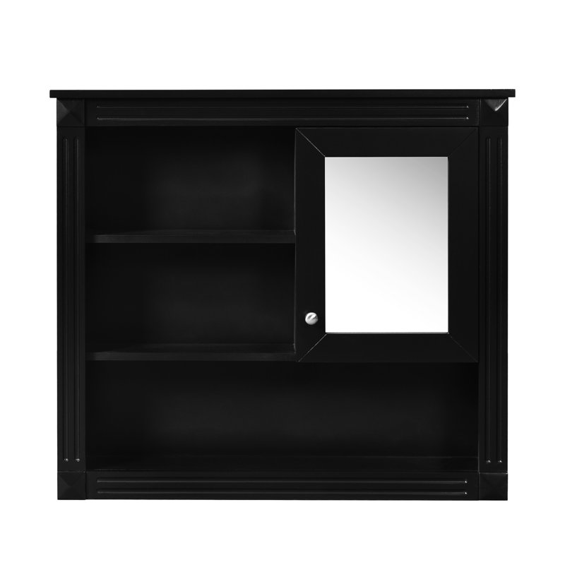 Armoire de toilette murale 32 ", support de cabinet de toilette 4 tablettes, peu encombrant, réglable pour armoire, tablette, accessoires