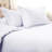 White Cotton Blend 1200 Thread Count Washable Duvet Cover Set-1359027910