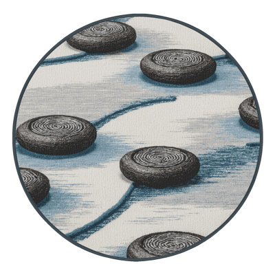  Washable Curling Sports Area Rug