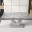 Ensemble de table de salle à manger 5 pièces 63 "avec base en U et chaises capitonnées-291713819-291713817