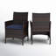 Chaise de patio avec coussin Salem