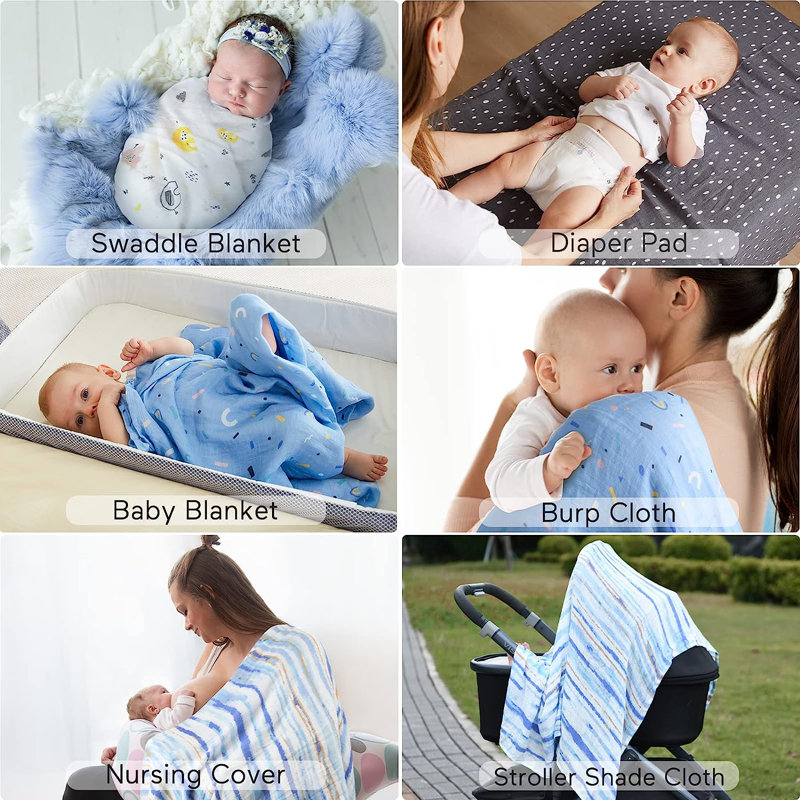 100% coton emmailloté, Bleu ciel