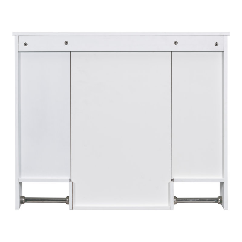 Armoire de rangement murale moderne, Pharmacie, Blanc