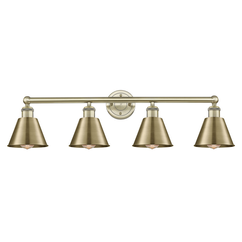 Maust 4 - Light Dimmable Vanity Light, Antique Brass