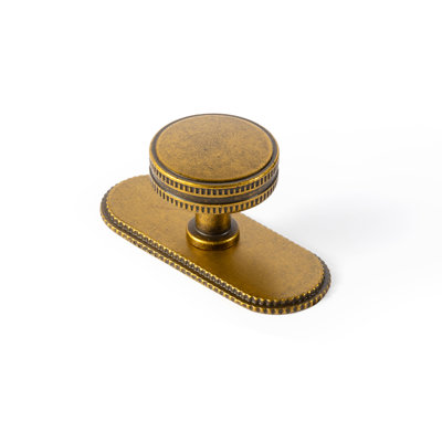 1.26" Diameter Gear-Shaped Circle Knob With Blackplate（G019)