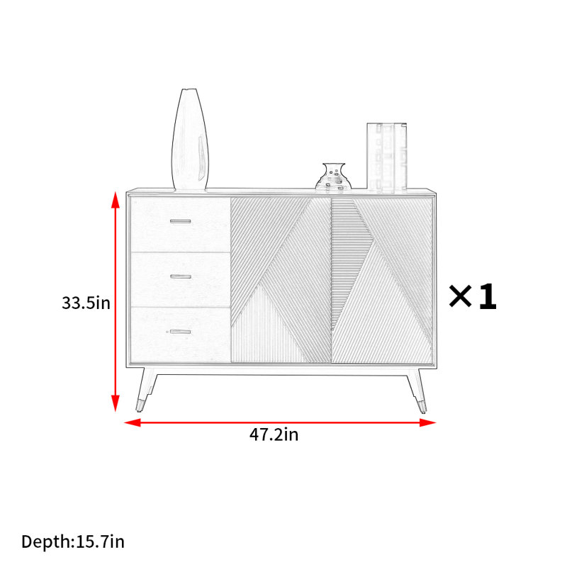 Armoire d'appoint Nordic Simple