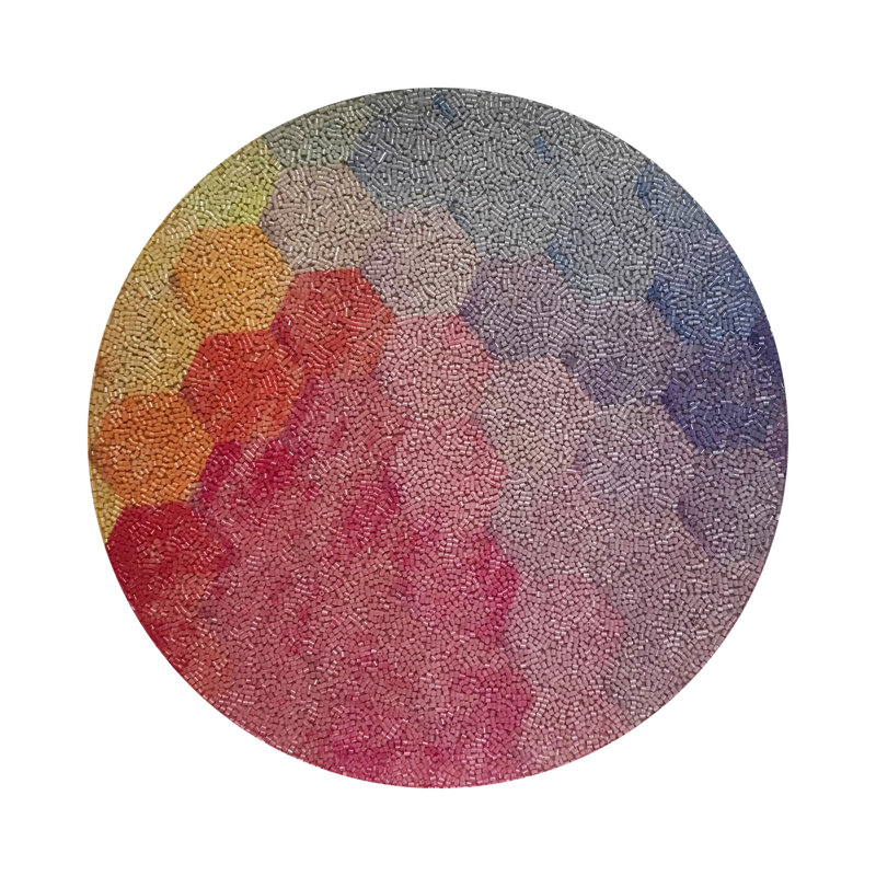 Glass Beads Round Beaded Placemats