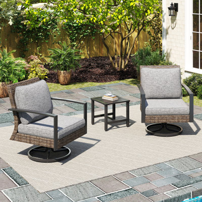 Adkinson 2 - Person Outdoor Seating Group with Cushions
