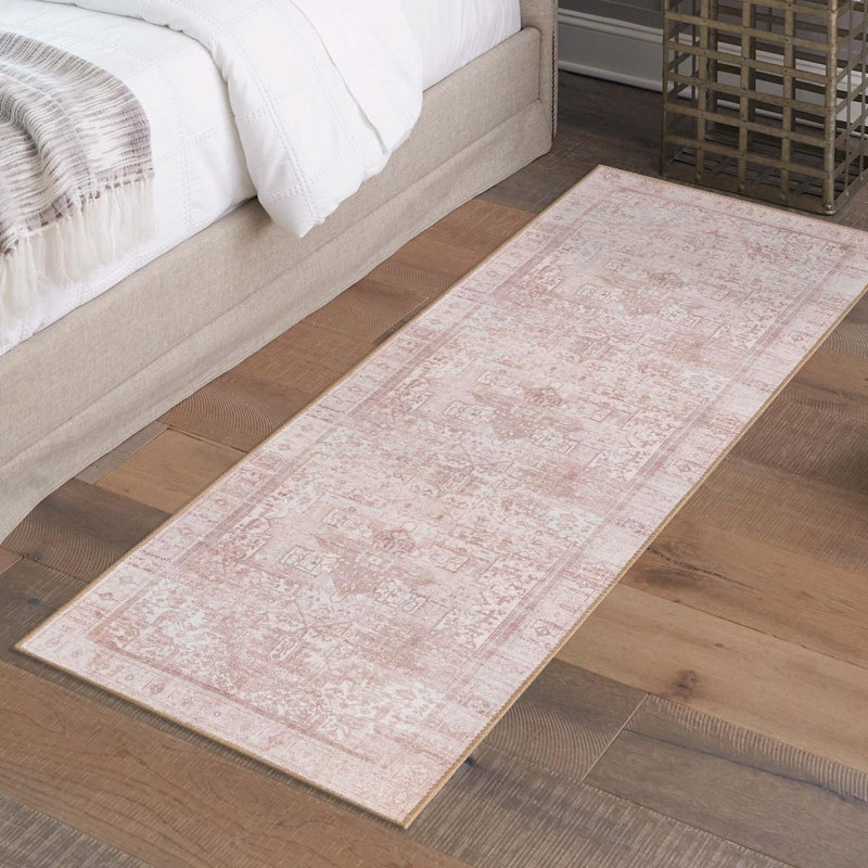 Amilio Performance Chenille Oriental Indoor Rug, Runner 2'6" x 12'