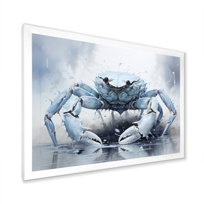 " Minimalism Blue Crab Impression II "