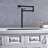 Matte Black Pot Filler Faucet, Extension - Brass, Double Handles For Managed Water Release, Corrosion & Surface Layer Faucet , Exterior Exact Control, Fingerprint- Coating