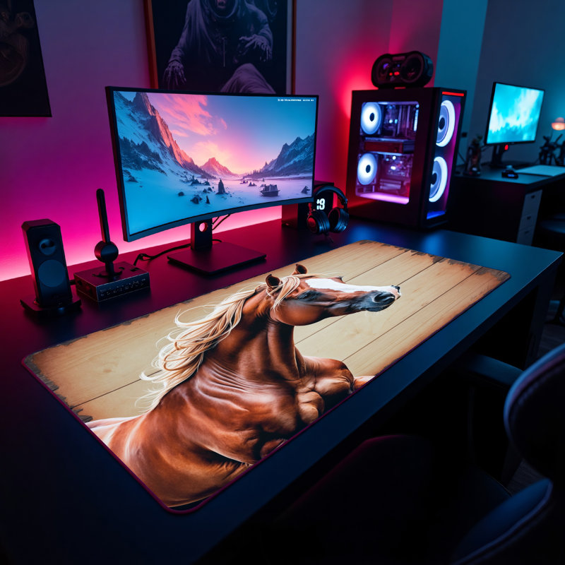 Polyester Desk Pad, 14.4x12.1