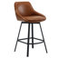 Janayshia 65cm H Swivel Upholstered Leather Counter Stool-806570848