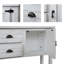 Console de 46 po en bois massif avec 2 tiroirs, armoires et tablette inférieure, armoire de rangement pour salle à manger de style rétro-1085770618-1085770622-1085770619