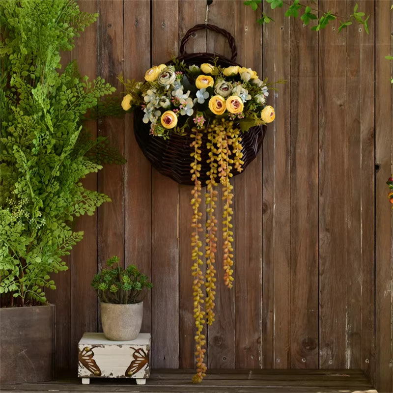 Wall-Mounted Artificial Flower