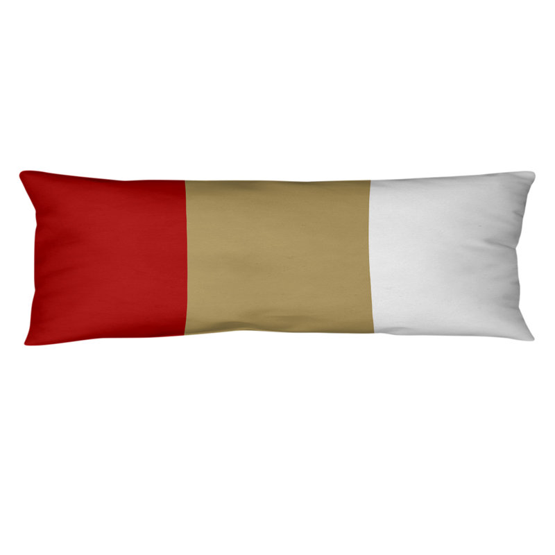 Oreiller de corps en polyester / polyester Arizona Football Stripes, Football Tennessee, San Francisco Gold
