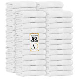 100% Cotton 600 GSM Washcloths 12 X 12 Inch Soft Absorbent, Quick Drying