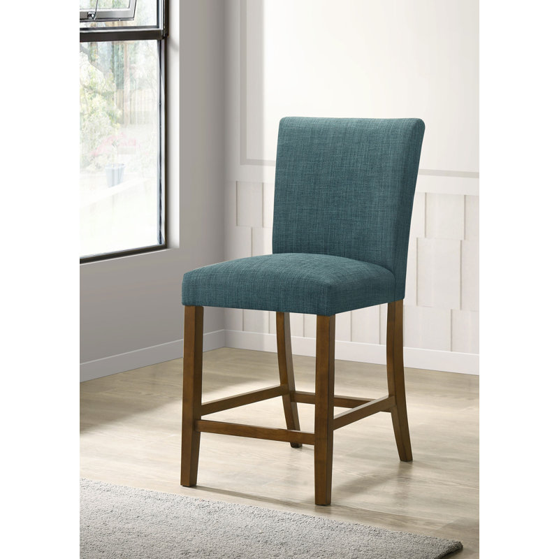 Chaise de salle à manger rembourrée Paxton bleu sarcelle (ensemble de 2), Sarcelle