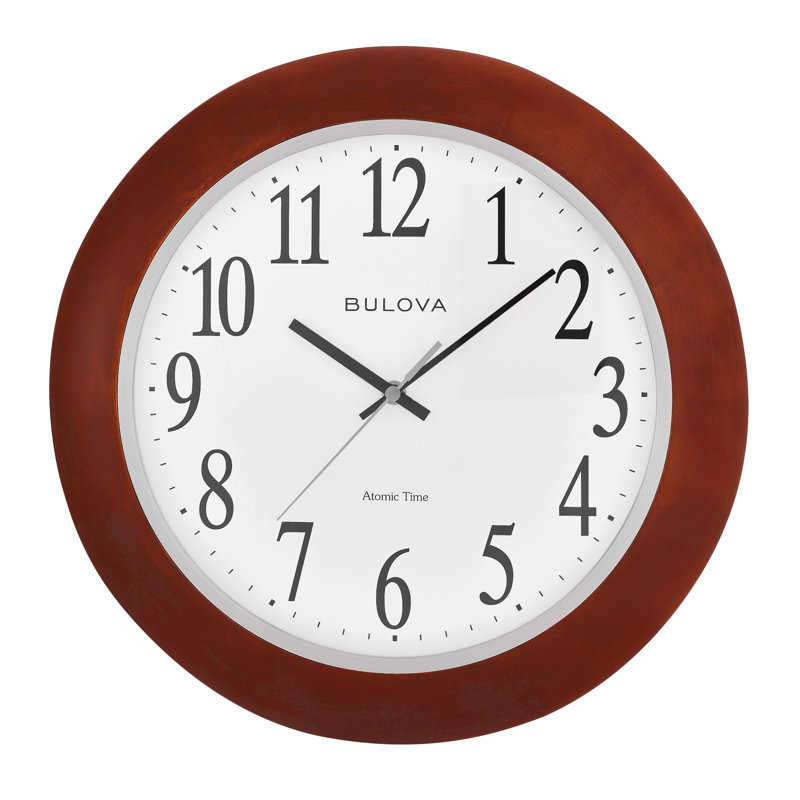 Bulova Murrow Radio-Controlled 13.75" Wall Clock, C5008