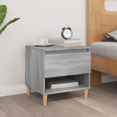 Ricarda 50cm W Solid + Manufactured Wood Bedside Table