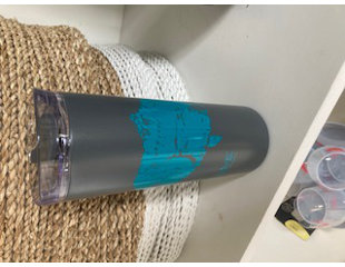 Gray Fish Tumbler – Coastal Insulated Drinkware