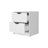 White Two-Drawer Nightstand