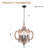 Ambrose 6 - Light 18" W Rustic Solid Wood Chandelier French Country Chandelier Farmhouse Wood Chandelier Geometric Chandelier-1113018064