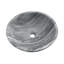 Lavabo vasque en marbre gris naturel pour salle de bain, lisse et sophistiqué, grand espace, 400 x 150 mm, construction solide, trou pré-percé-130837521