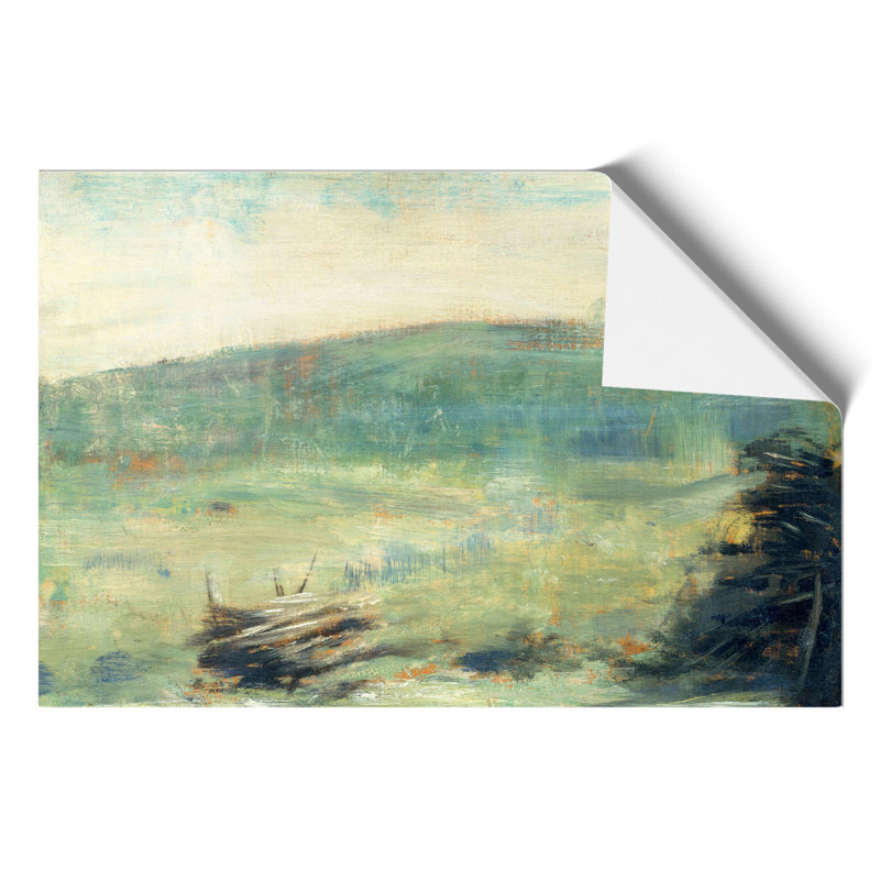 Landscape At Saint-Ouen by Georges Seurat - No Frame Painting, 30cm H x 42cm W x 0.1cm D