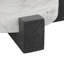 Plateau rond Besser Cole et marbre gris avec base en forme de X noire-1030496706