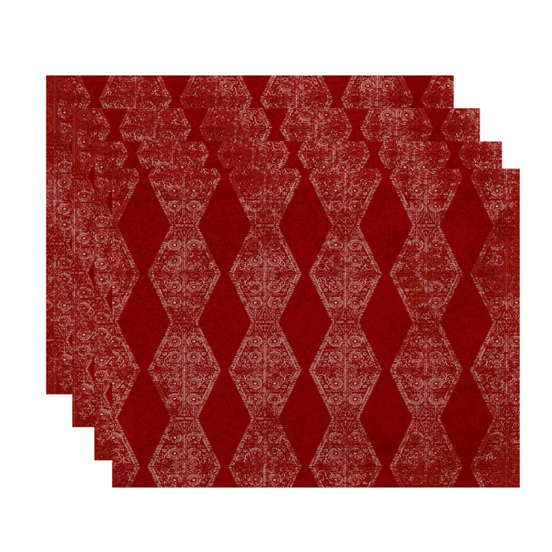 Ensemble de napperons Harrel, Rouge