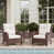 Brown Frame/Beige Cushion