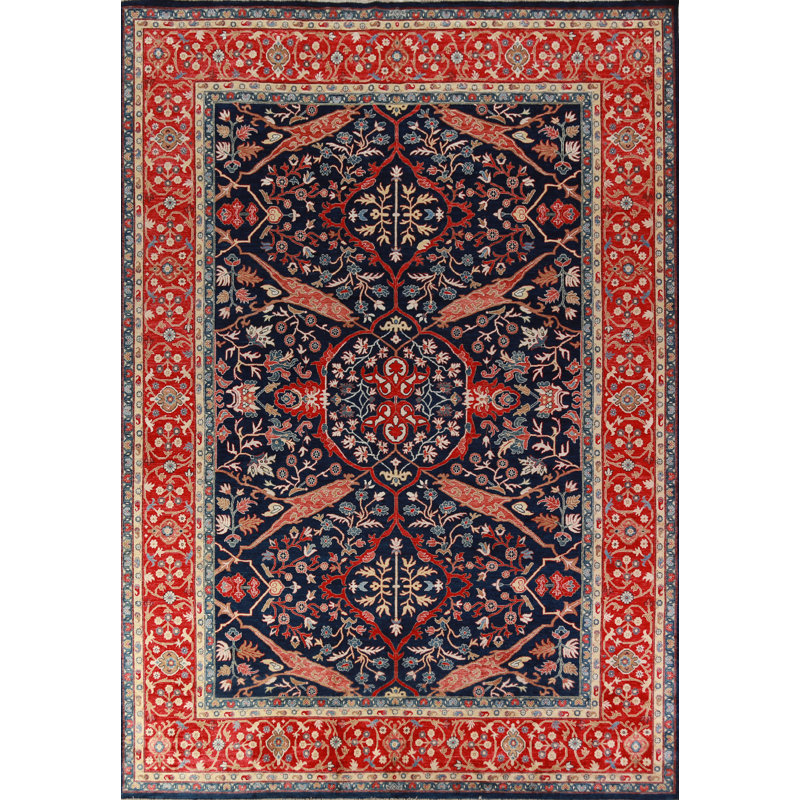 Vegetable Dye Blue Ziegler Oriental Area Rug