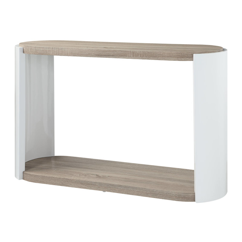 Chêne et blanc brillant - Structure fonctionnelle pour un look élégant