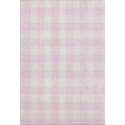 Premium Machine Washable Prisco Pink Rug
