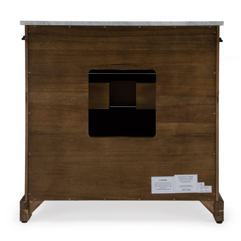 Garza 36" Single Bathroom Vanity Set, Brown