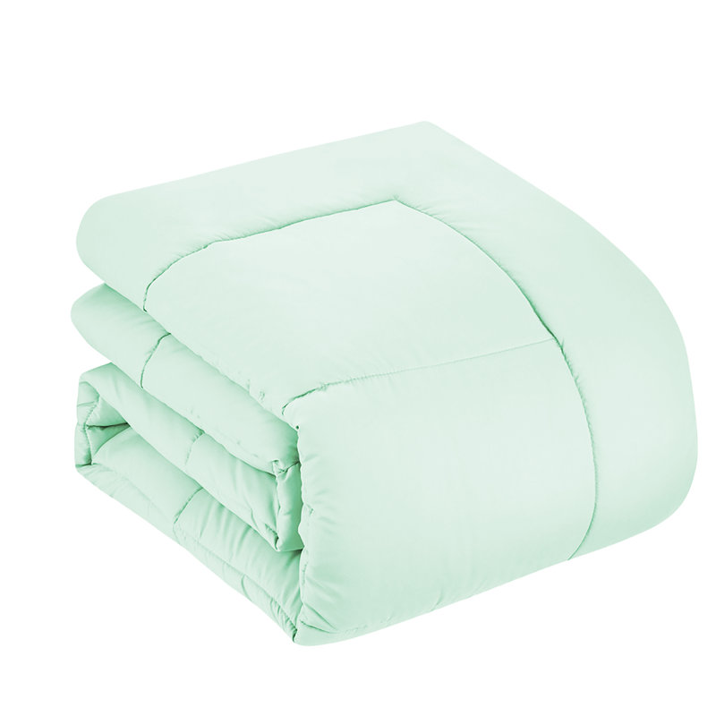  Luxury Alternative Comforter and Sheet Set, Mint, Full Comforter + 6 Additional Pieces