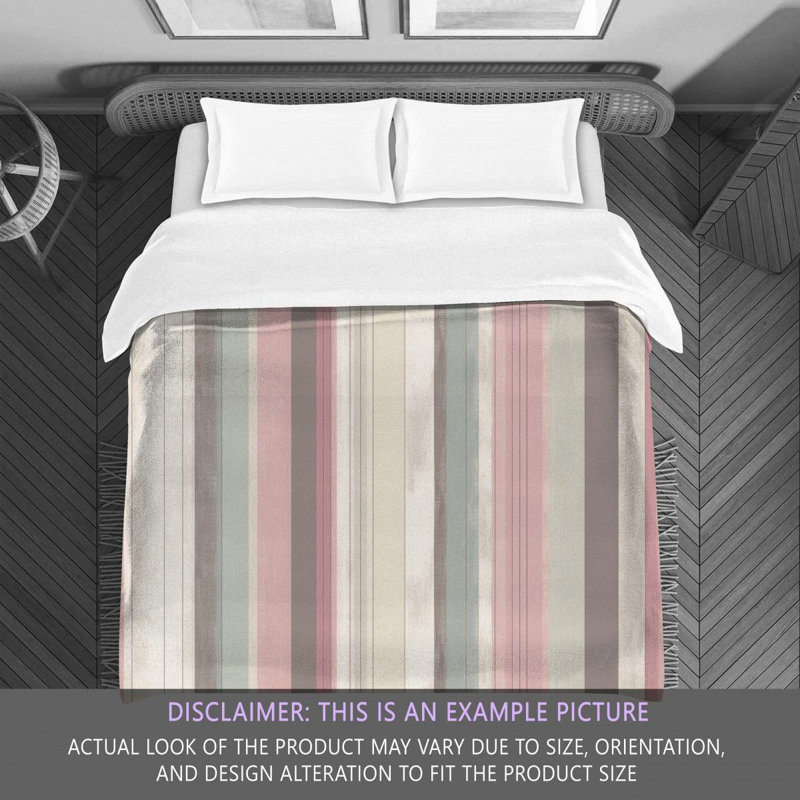 Vertical Striped Bedding, King Comforter
