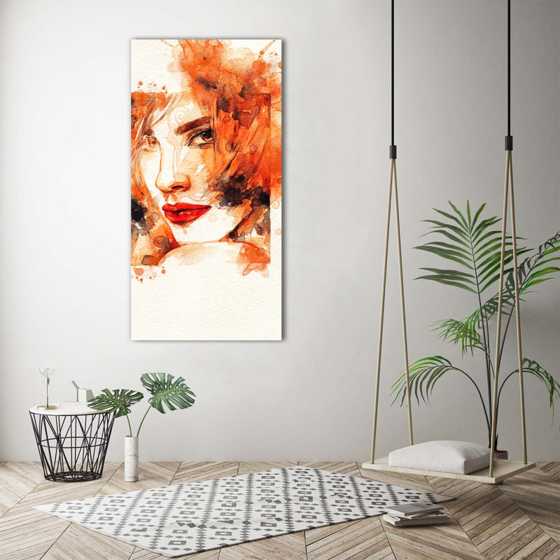 Abstraction of a Woman 1 Piece Wrapped Canvas Wall Art