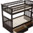 Bunk Bed with Drawers, Convertible Bed