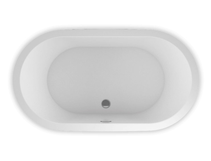 Nokori 67'' L Freestanding Soaking Bathtub, Back