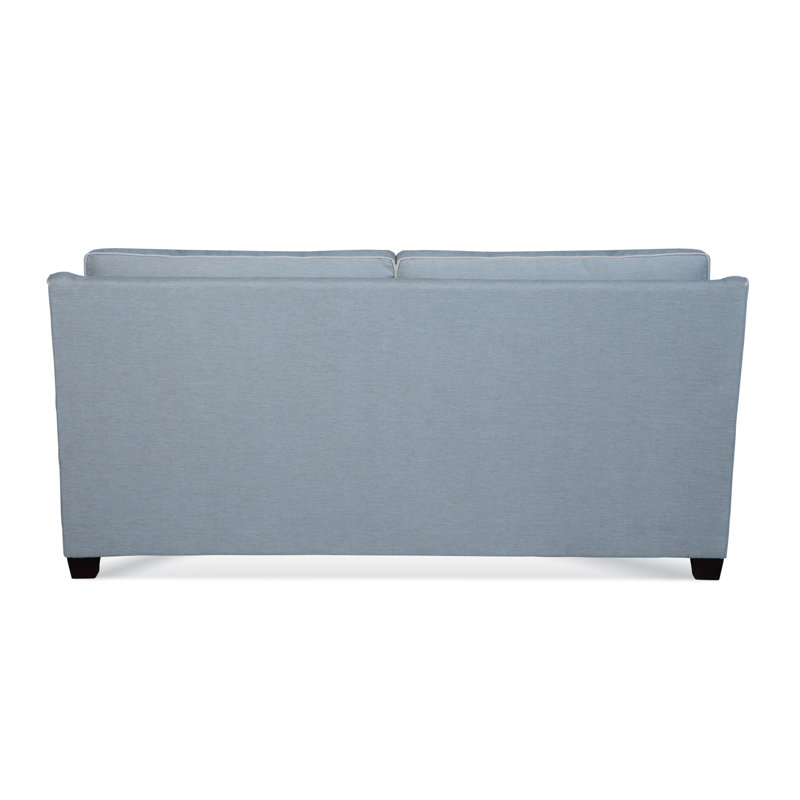 Huntley Sofa, Flax, Sunbrella Green Stripe; 6204-43